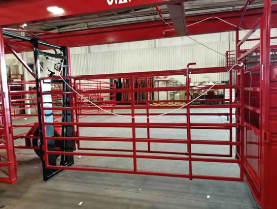 Titan OK Portable Corral Shown with a Horse Front